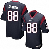 Nike Men & Women & Youth Texans #88 Graham Navy Team Color Game Jersey,baseball caps,new era cap wholesale,wholesale hats